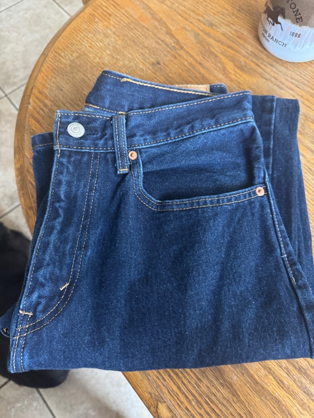 Levi's 505 Straight-Leg Blue Denim Jeans